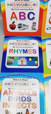 Educational Birthday Gift Pack For Early Learners, Sank Magic Practice Copybook Set With Write and Wipe Practice Books