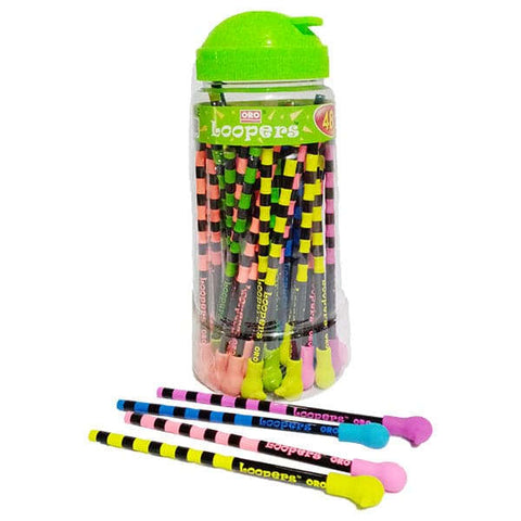 Oro Looper Lead Pencils HB With Eraser Jar Of 48 Pencils