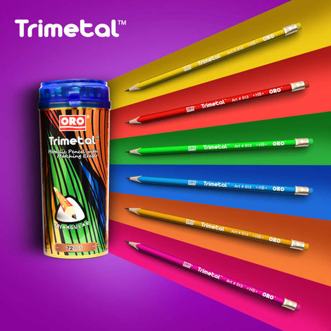 Oro Trimetal Lead Pencils Jar Of 72 Pencils
