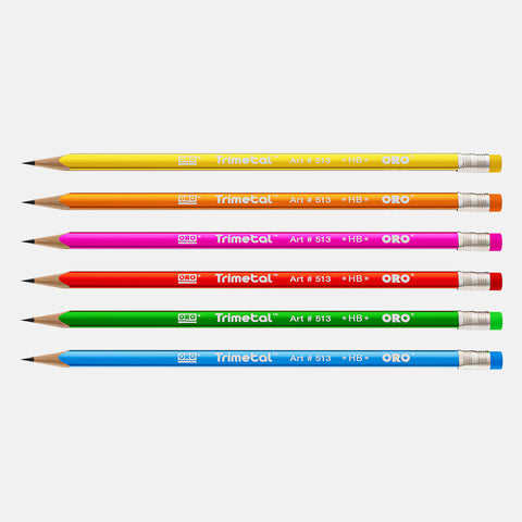 Oro lead pencils 24 in metal jar Trimetal