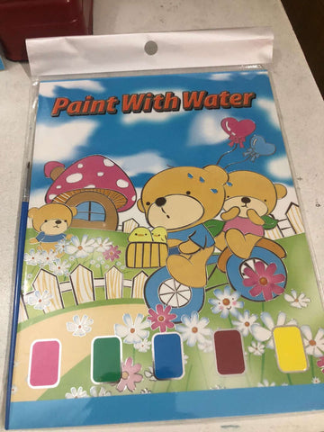 Pocket Watercolor Painting Books With Reuseable Watercolor Palette and A Brush