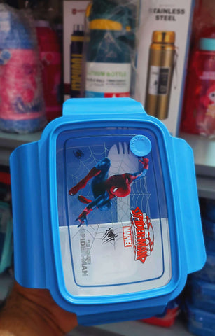 Cool Spiderman Lunch Box For Boys High Quality BPA Free Plastic Food Container For School