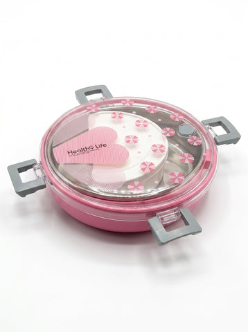 TEDEMEI Stainless Steel Circle Lunch Box for Kids and Office | High Quality Lunch Box