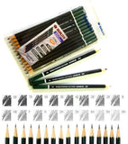 Monoart Degree Drawing Lead Pencil Pack of 17 Pencils OR 12 Pencils For Rendering