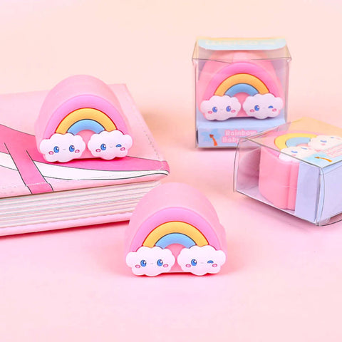 ute Rainbow Silicon Soft Pencil Sharpener For kids Single Hole Manual Pencil Sharpener