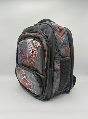 BASHLY Kids Spiderman Theme Backpack for Boys 14 inch– School & Travel Bag