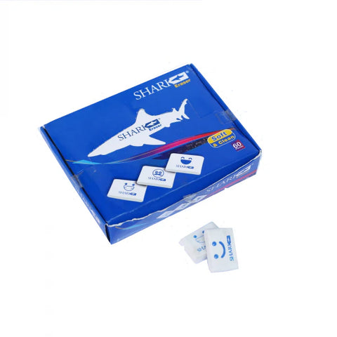 Shark Splash Eraser Set – Fun Shark-Shaped Erasers for Kids (Pack of 60)