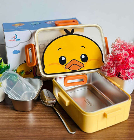 Unicorn Rectangular Stainless Steel School Lunch Box For Kids Hot & Cold Resistance Lunch Box For Boys And Girls