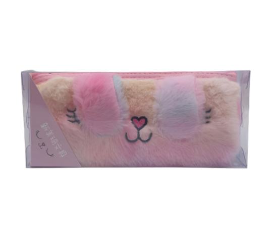 Pastel Puppy Plush Pencil Pouch | Fluffy Edition