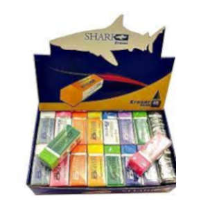 Shark Colorful Pencil Erasers Pack- School Pencil Eraser For Kids