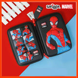 Smiggle Marvel Spider-Man Hardtop Pencil Case School Stationery Pouch Big Storage School Supplies Organizer For Kids and Teens Students