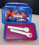Spiderman Lunch Box For Boys, Premium Quality Plastic BPA Free Lunch Box With lock clips system Lid For Kids