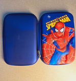 3D Spider Man Pencil Case For Kids, Multi Compartment Stationery Pouch With 3D Embossed Design Cover, Kids Super Hero Stationery Pouch