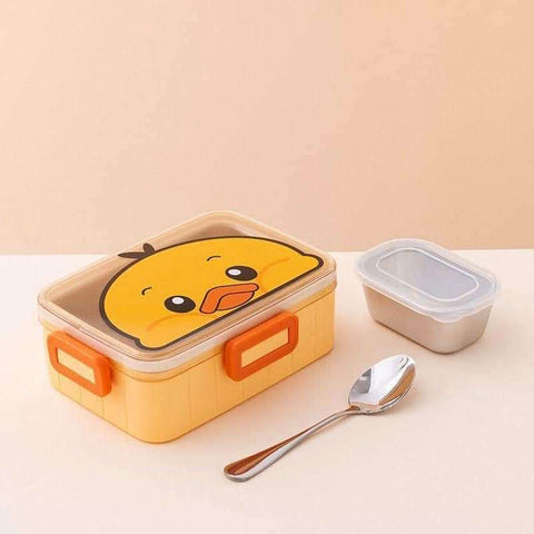 Unicorn Rectangular Stainless Steel School Lunch Box For Kids Hot & Cold Resistance Lunch Box For Boys And Girls