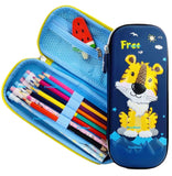 Cute Tiger Stationery Pouch EVA Pencil Case Cool Accessories Storage Pouch For Kids