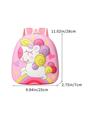 Frozen Elsa Character Backpack For Girls Hard Shell Kindergarten School Bag For School, Travel And Picnic Purpose
