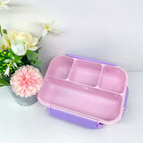 Unicorn Plastic Lunch Box High Quality BPA Free Food Container Four Compartments Kids Bento Lunch Box
