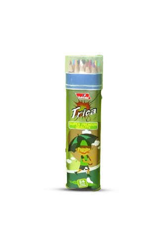 Bahadur Trica Colored Pencil Set – 24 Vibrant Shades for Kids & Artists