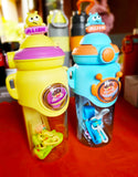 Cute Bear Themed Water Bottle Sipper For Pre School Boy and Girls | Shoulder Strip Water Bottle