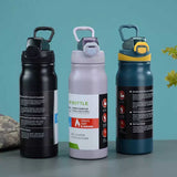 Sport Thermal Water Bottle, Portable High Capacity Double Wall Stainless Steel Vacuum Insulated Beverage Container For Outdoor Hot And Cold Resistant
