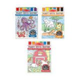 Watercolor Painting Books With Watercolor Palette and A Brush, Travel Friendly Pocket Watercolor Doodle Coloring Books