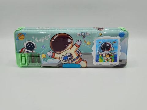 Green Spaceman Magnetic Calculator Geometry Box For Boys