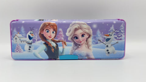 Purple Frozen Magnetic Calculator Geometry Box For Girls