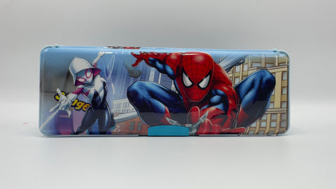 Blue Spiderman Magnetic Calculator Geometry Box For Boys