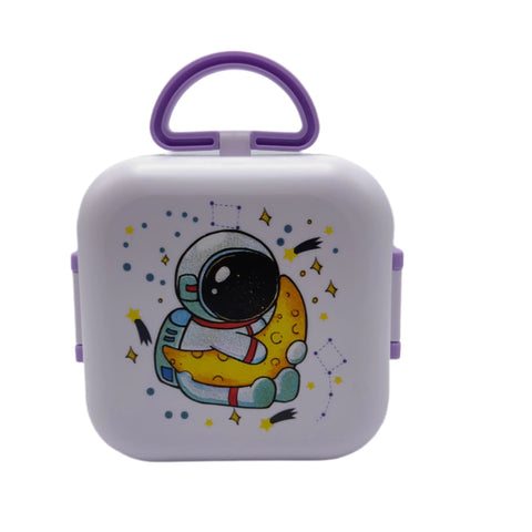 Purple Space Briefcase Lunch Box