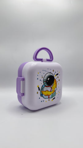 Purple Space Briefcase Lunch Box