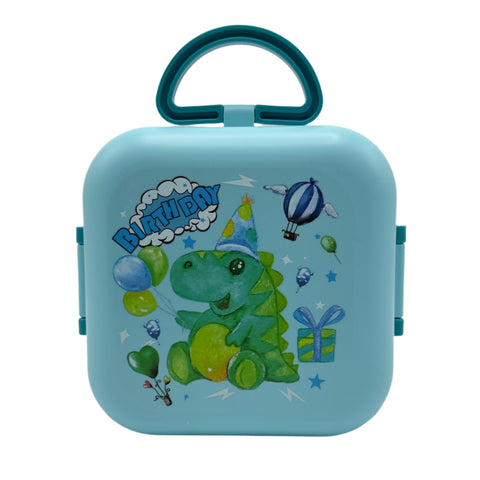 Green Dino Briefcase Lunch Box For Boys