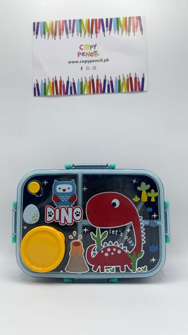 Kids Dinosaur Lunch Box with Compartments and Spoon