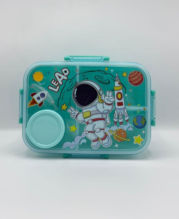 Kids Space Lunch Box with Compartments and Spoon