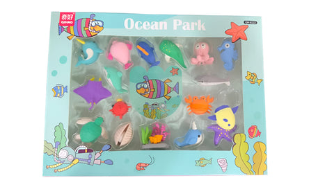 3D Ocean Park Eraser Set