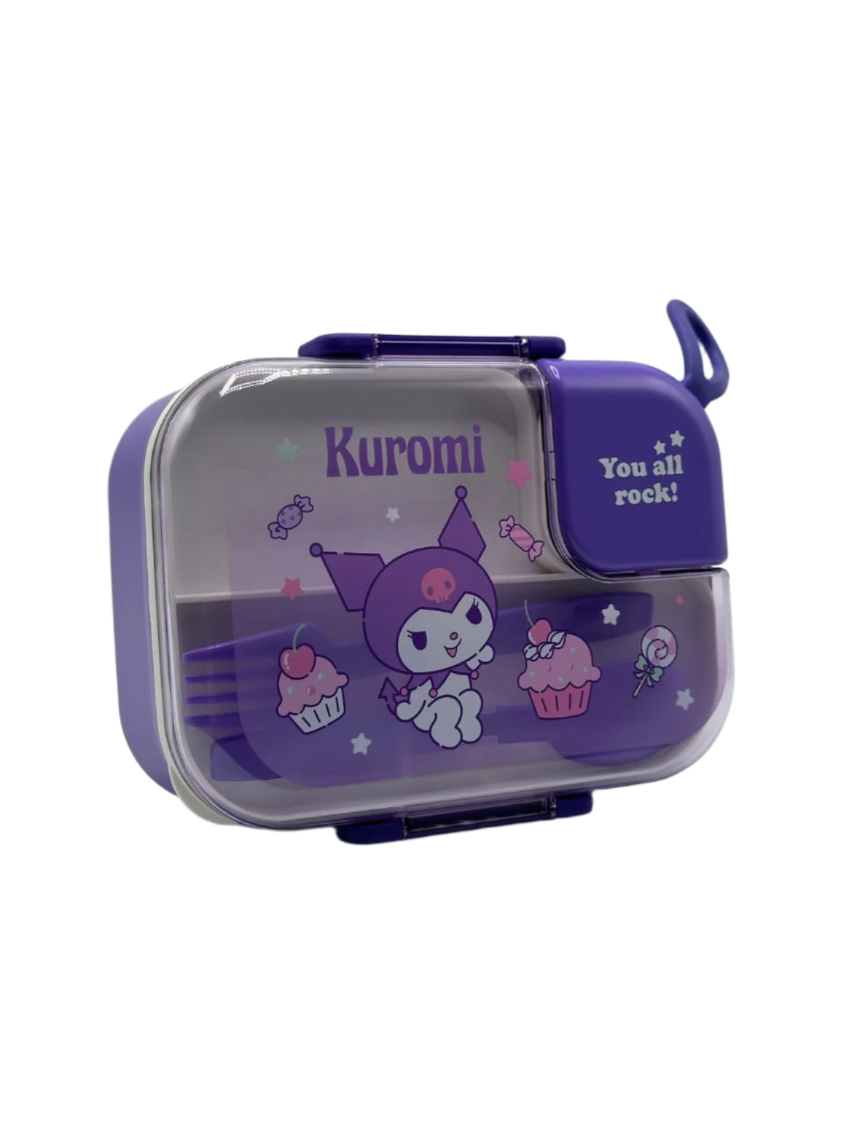 Kuromi Stainless Steel Lunch Box (Large) | High Quality Food Container