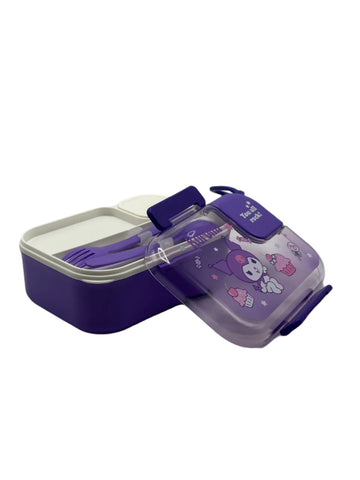 Kuromi Stainless Steel Lunch Box (Large) | High Quality Food Container