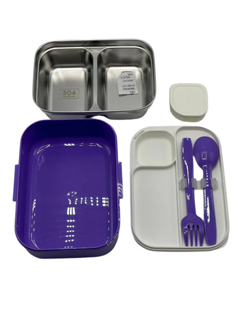 Kuromi Stainless Steel Lunch Box (Large) | High Quality Food Container