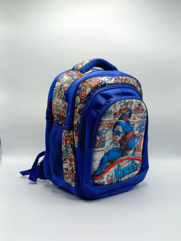 Captain America School Backpack for Boys – Stylish Superhero Shoulder Bag