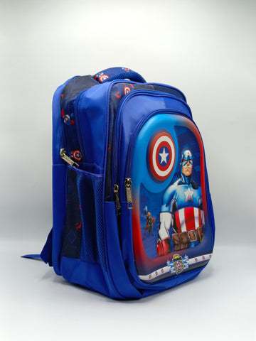Captain America School Backpack – Stylish Superhero Bag for Boys