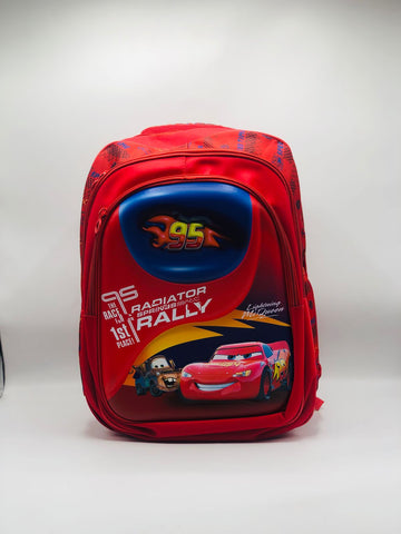 Car Themed Stylish School Backpack For Boys - Preschooler Waterproof School bag For Kids