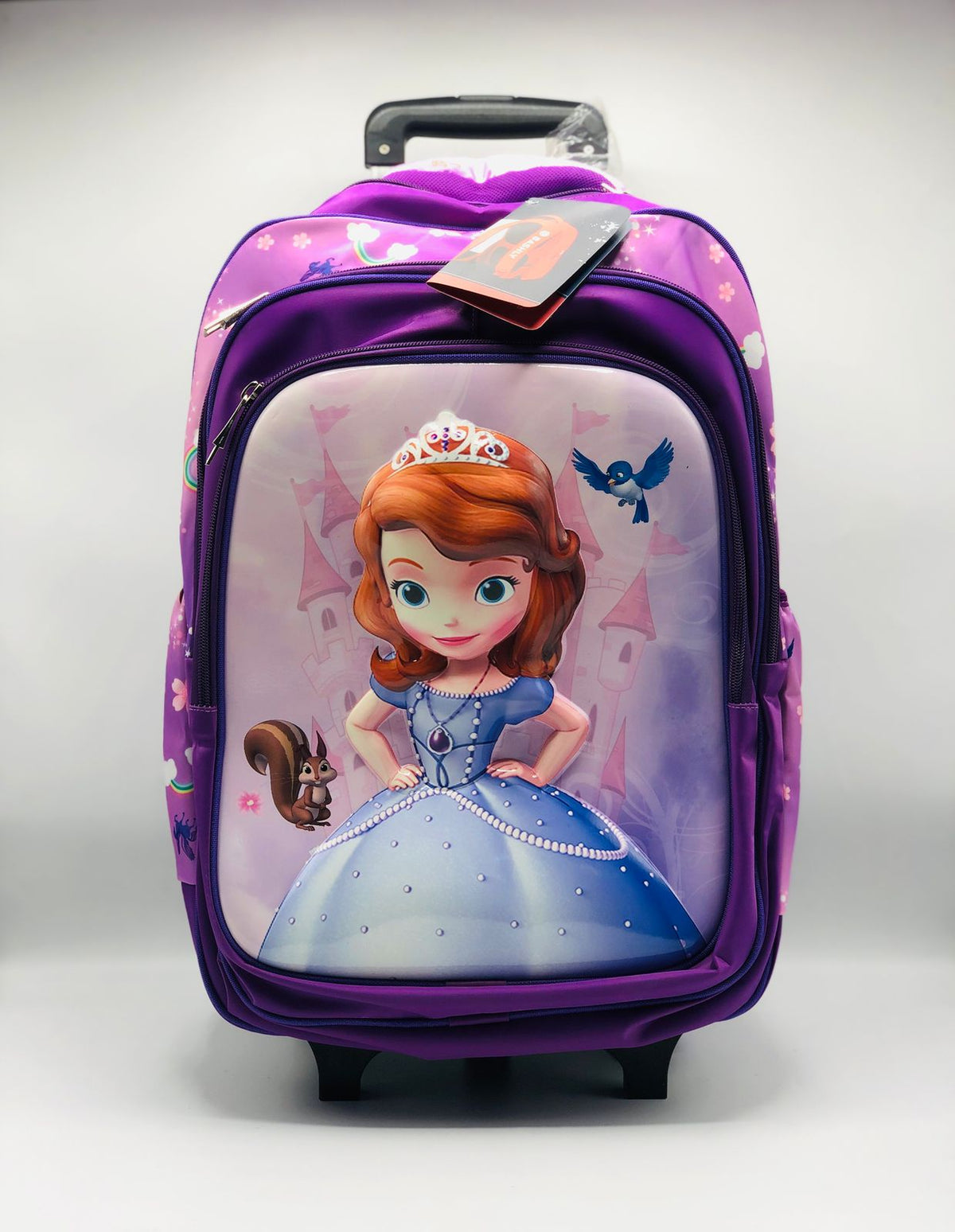 Girls’ Sofia Themed Trolley Backpack – Elegant & Functional