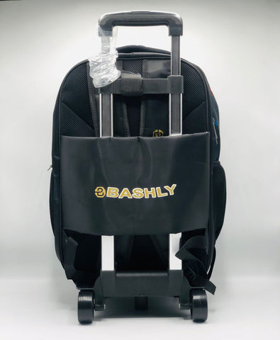 Boys’ Spiderman Trolley Backpack – Rolling School Bag with Handle