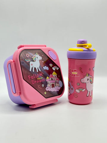Unicon Lunch Box & Water Bottle Set for Kids