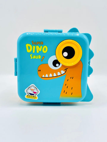 Super Dyno Saur Plastic Lunch Box High Quality Food Container Three Section Kids Lunch Box