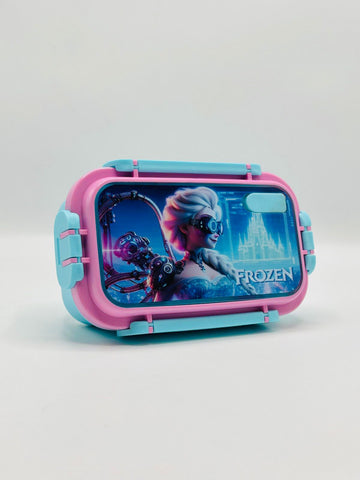 Frozen Plastic Lunch Box High Quality BPA Free Food Container Two Section Lunch Box for Girls