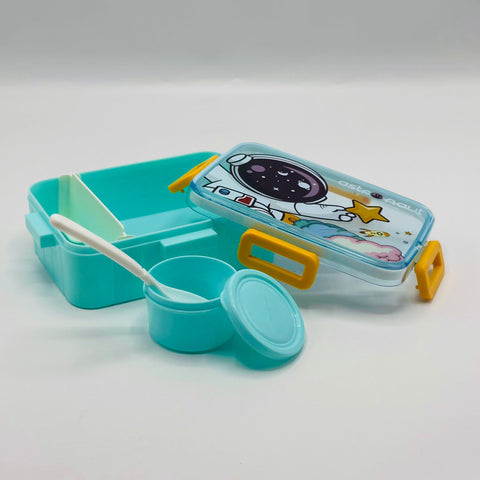 Space Lunch Box for Kids – Multi-Compartment with Spoon