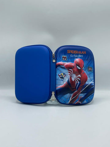 Spider-Man Durable  Fiber Hard Shell Pencil Case – Kids' Superhero Pouch