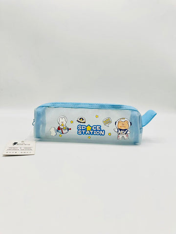 space Fashion Stationery Pencil Pouches For Girls Pencil Case Zipper Stationery Purse