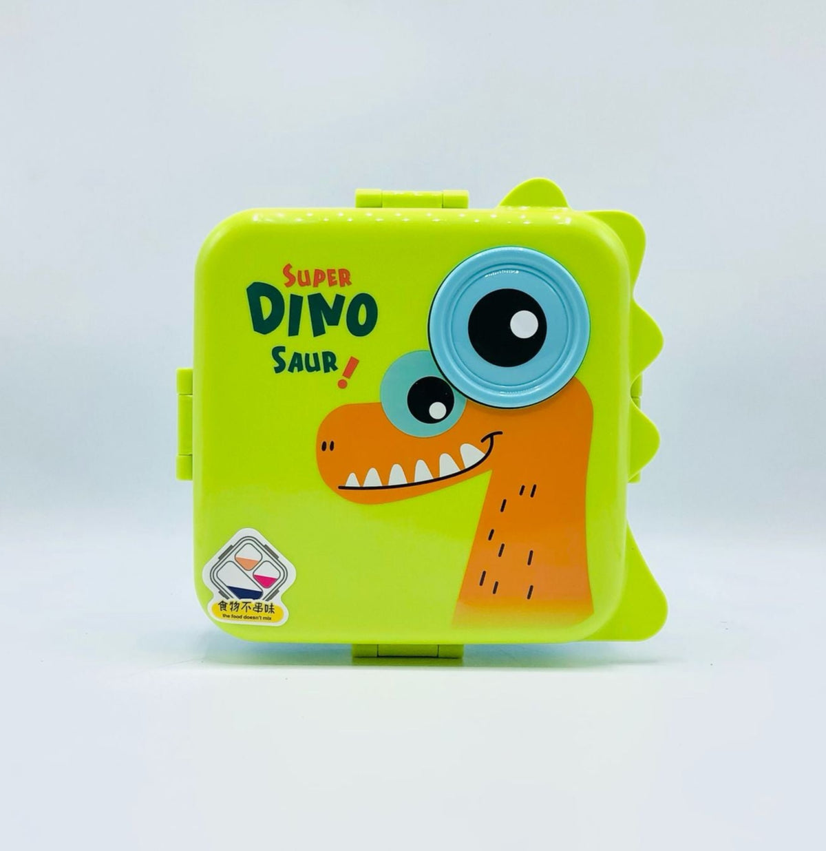 Super Dyno Saur Plastic Lunch Box High Quality Food Container Three Section Kids Lunch Box