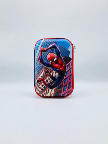 Spider-Man 3D Blue Pencil Case – Boys' Superhero Stationery Box